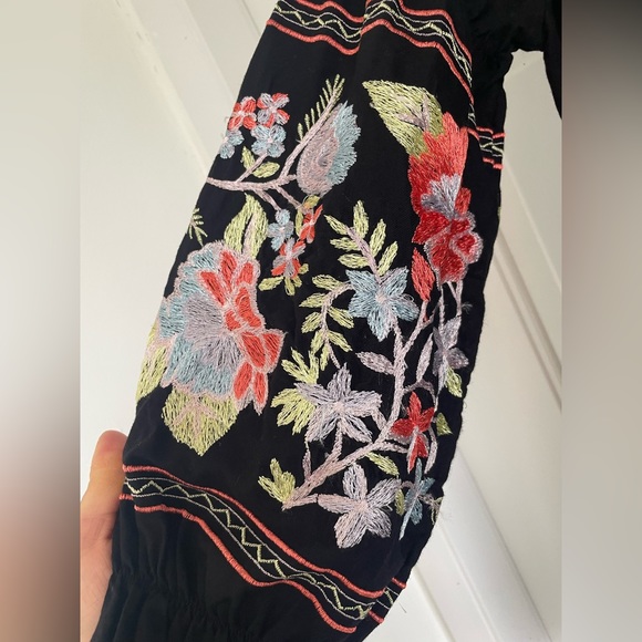 Free People Fleur Du Jour Embroidered Mini Dress Size XS - Picture 5 of 16